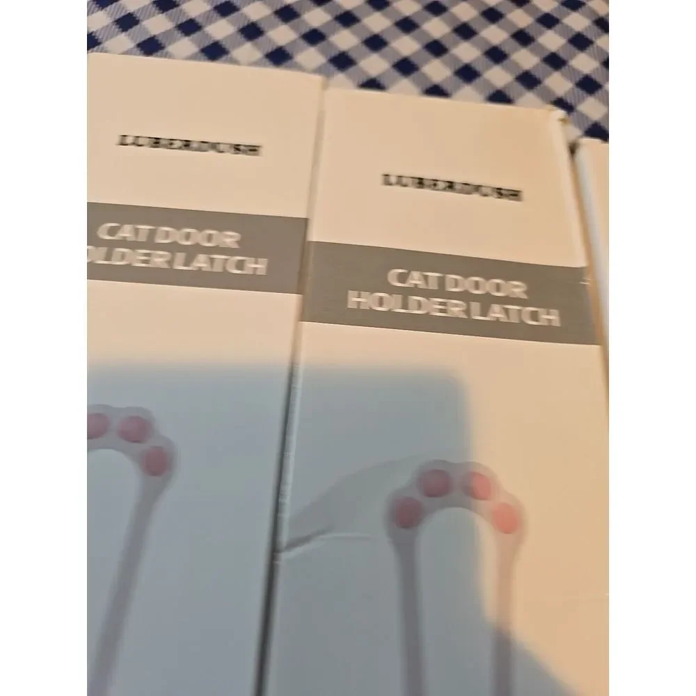 New In Box Cat Door‎ Holder Latch Let Cats in and Keep Dogs Out. Lot Of 3